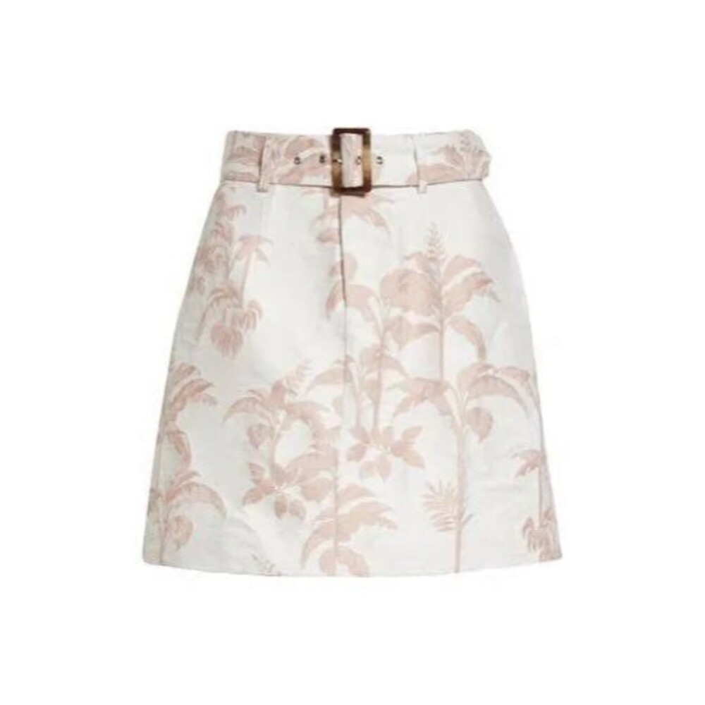 Ted Baker London floral belted mini skirt
